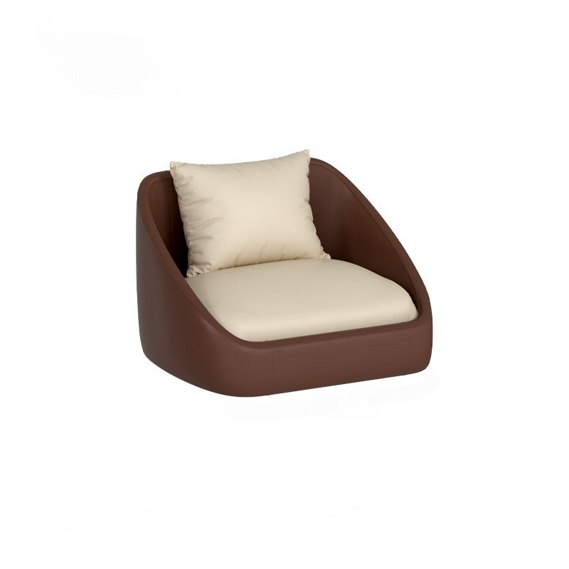Designer sofa set for milk tea shops, cafes, dessert parlors, booth restaurants, bbq restaurants, and snack shops - creamy style table and chair combination