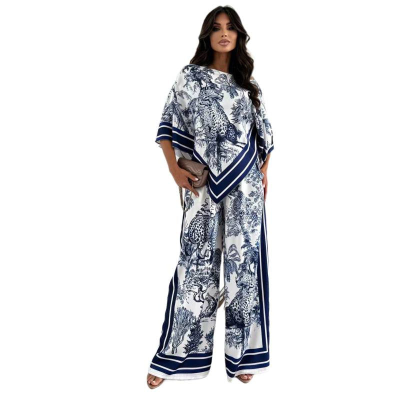 Aliexpress new fashion printed top + placement floral pants set - now shipping!