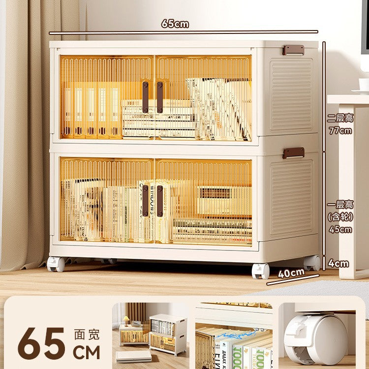 Book storage box Foldable box Storage cabinet Classroom student book storage box Transparent sorting storage box