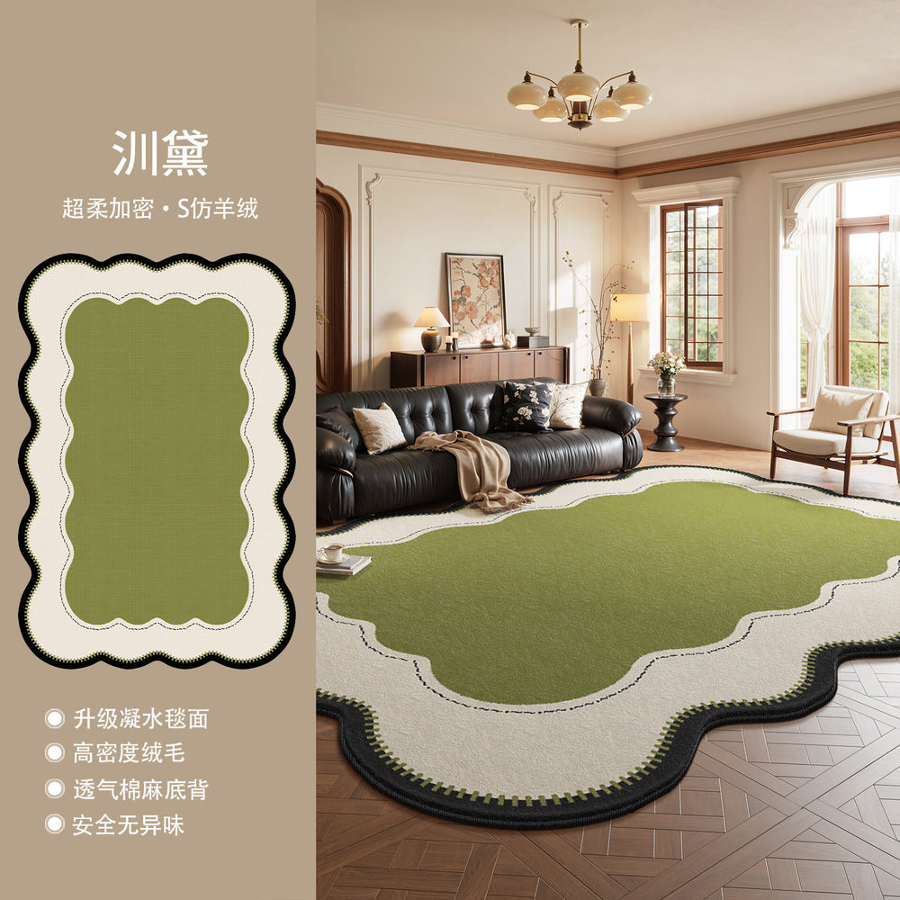 Carpet living room french medieval style special-shaped asymmetrical easy-care retro coffee table sound insulation floor mat large area full coverage