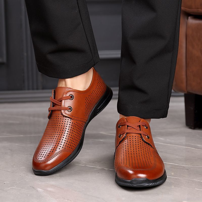2025 summer sandals new arrival hidden heel crocs business casual shoes cut out sandals soft sole shoes men trendy