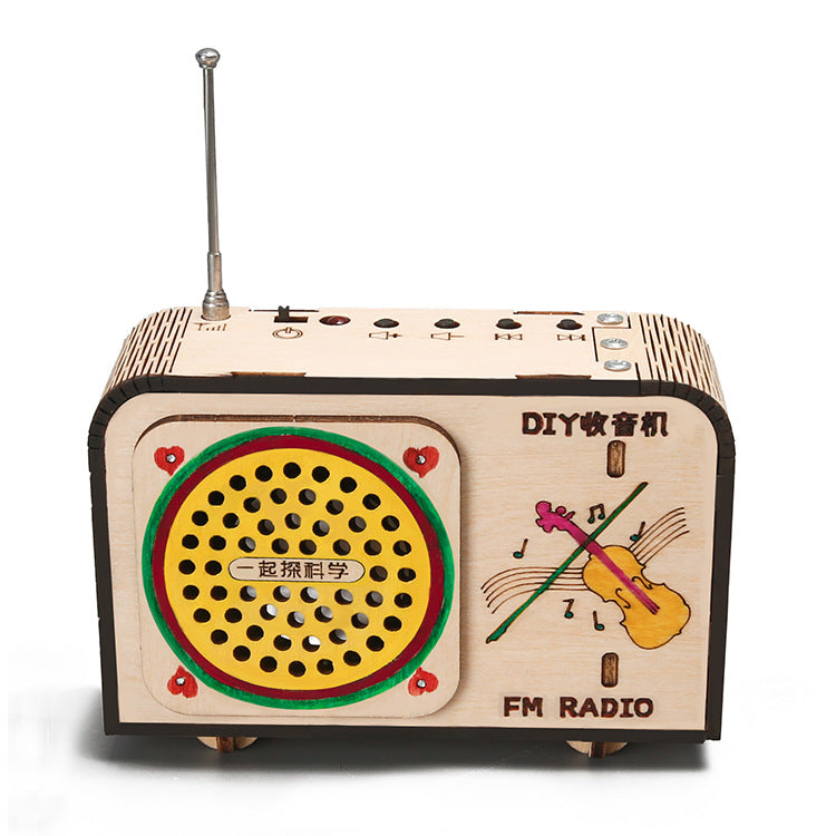 Science and technology small production children DIY radio model, hand-assembled toys, scientific experimental materials, cutting-edge science and education