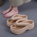 New eva platform flip-flops for women - summer outdoor wear, beach-friendly, fashionable, non-slip, soft sole sandals