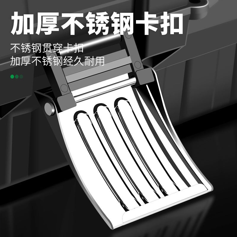 Hardware toolbox Industrial grade household multi-functional plastic waterproof box Three-layer folding electrical vehicle maintenance