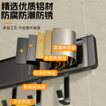 Kitchen punch-free hook wall-mounted door rear movable storage rack spatula spoon kitchen utensils wall-mounted storage rack