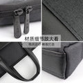 Portable briefcase zippered office bag conference bag satchel document bag document bag business bag printing logo