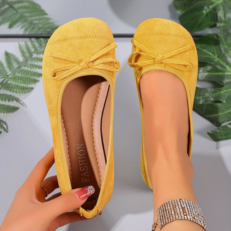plus sizeflats women's  spring new arrivalfashionpatchworkbowsflats slip-onplaid bean shoes