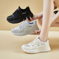 Spring autum women's shoes new arrival breathable mesh sneakers women's k-style thick solecasual soft bottom running dad shoes women