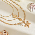 necklace wholesale niche styleclassy metal jewelry starfish pendant accessories ins style conch shell necklace