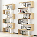 Bookshelf storage rack floor-standing iron art living room partition storage display shelf modern casual file multi-layer storage cabinet