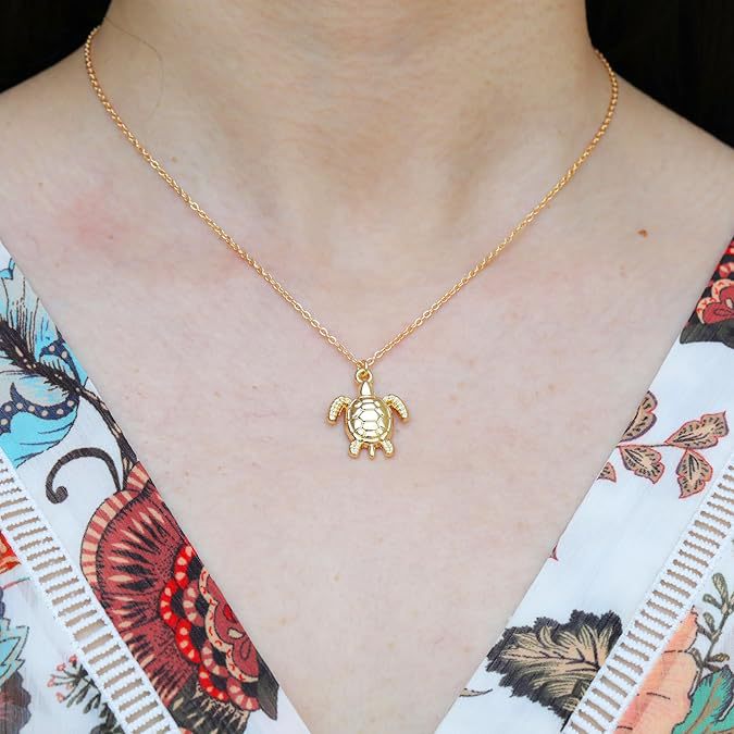 hot-selling marine series turtle necklace niche style design internet celebrity cool sweet temperament easiest for match clavicle chain accessories