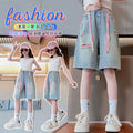 Girlshortssummer pants thin summer pants women's youthnew arrival denim shorts loose pants