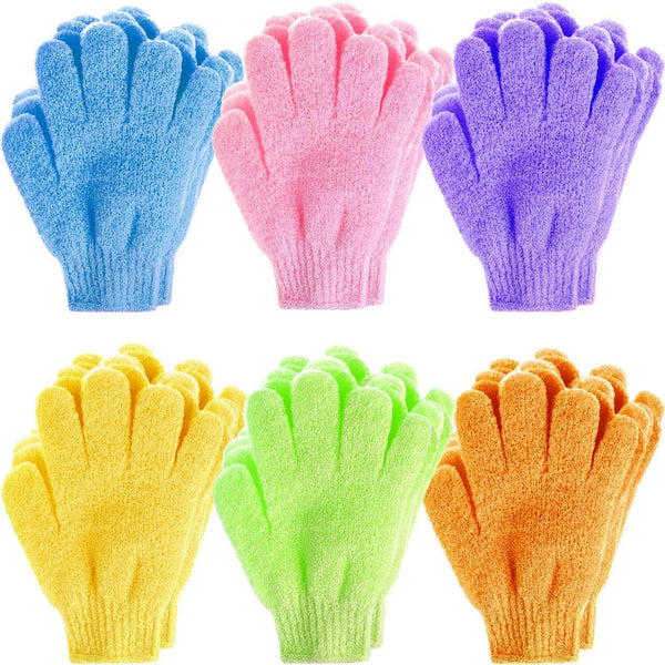 Five-finger nylon bath gloves, children's bath towels, colored bubble bath towels, no-rub bath wipes, manufacturers wholesale