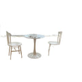 Nordic retro cream iron windsor chair backrest single chair dining chair outdoor courtyard open garden table and chair