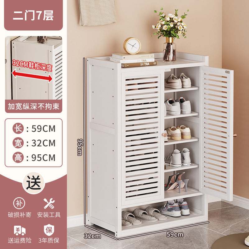 Simple shoe rack at home, large-capacity shoe cabinet at the door, cabinet for storing shoes, dustproof 40 pairs of shoes, new door cabinet