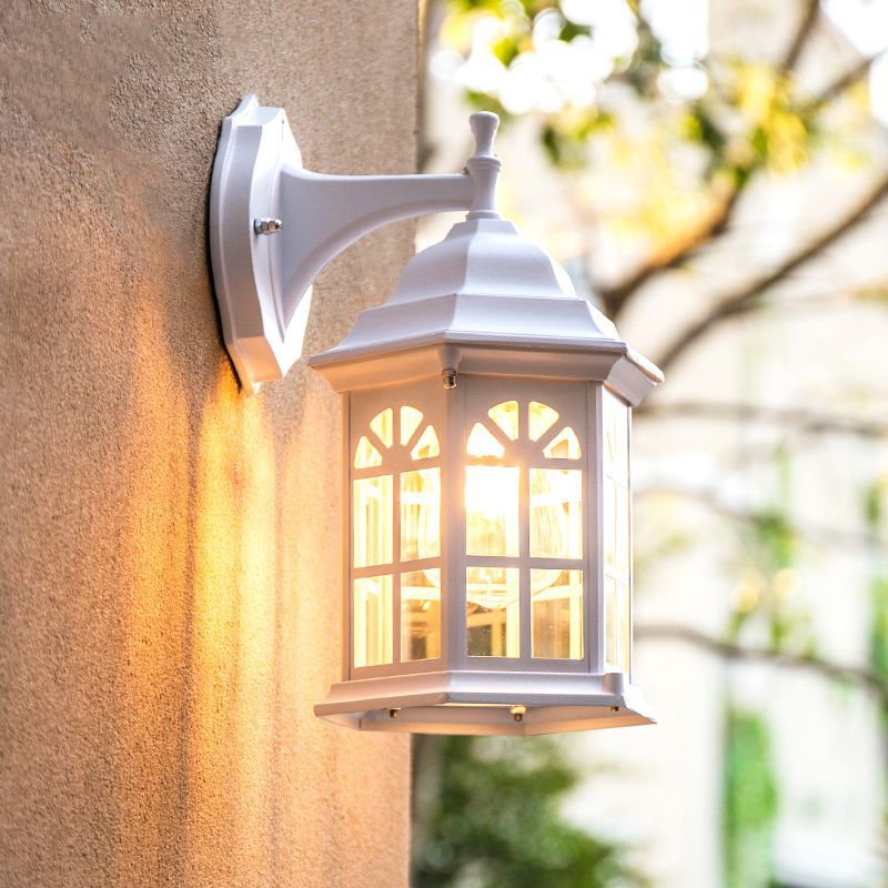 European rustic style outdoor wall lamp - waterproof for gate, exterior wall, balcony, terrace, villa courtyard, bedroom bedside lighting