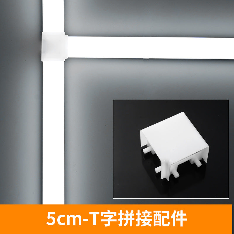 Five-sided led strip light tube, super bright daylight, 1.2m all-in-one bracket, shop office lighting