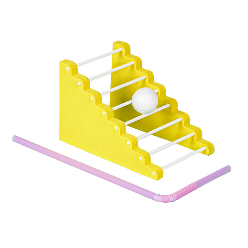 Ball climbing stairs Science and technology small production learning experimental handmade DIY children primary school students creative invention material package