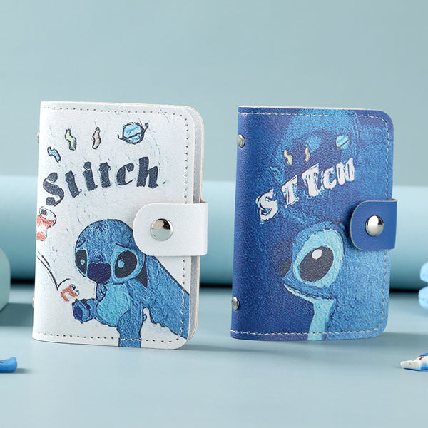 Foreign trade hot-selling blue background card bag large capacity driver's license bank card storage bag anti-degaussing multi-card position card holder PU