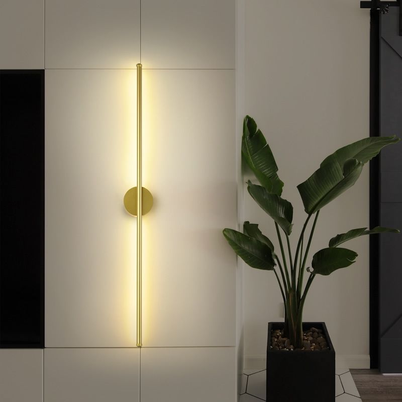 Minimalist modern led linear wall sconce - creative living room tv backdrop, bedroom bedside, and popular linear lighting fixture