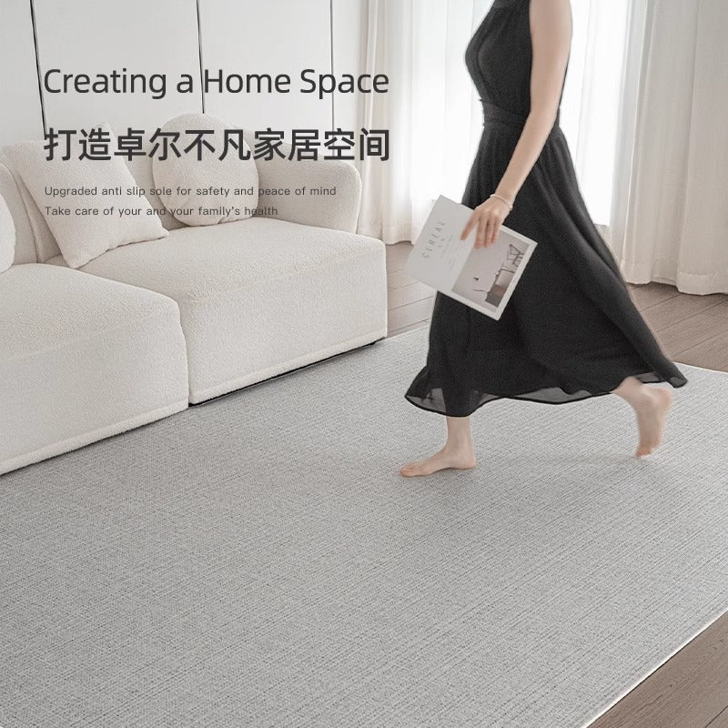 Distributed carpet living room italian minimalist  new waterproof bedroom no-wash wipeable light luxury high-end household floor mat