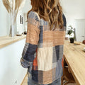 wholesale women's long-sleeved shirts, trendy all-season shirts with popular cross-border print designs, dropshipping available