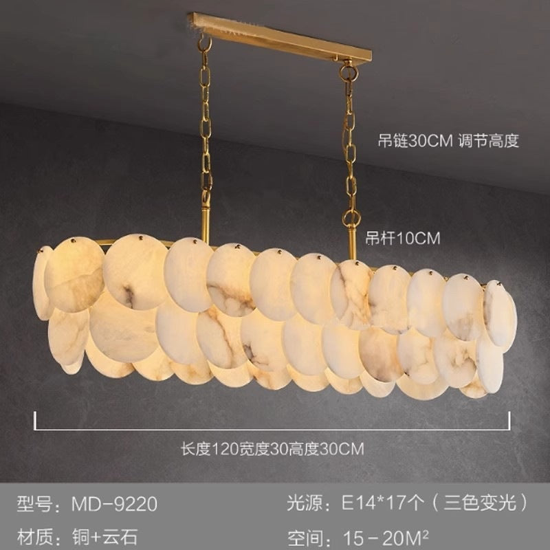 natural marble living room chandelier modern style villa lighting all copper wall lamp accessible luxury spanish import french style