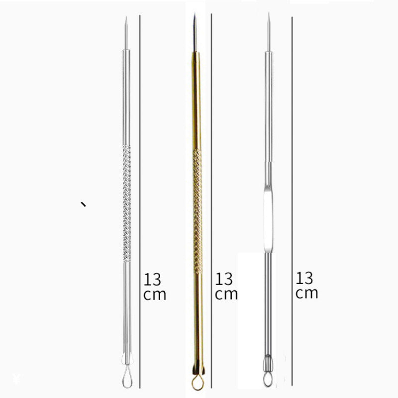 Colorful fenling acne steel needle facial blackhead removal acne picking acne needle tip acne needle double-ended acne clearing