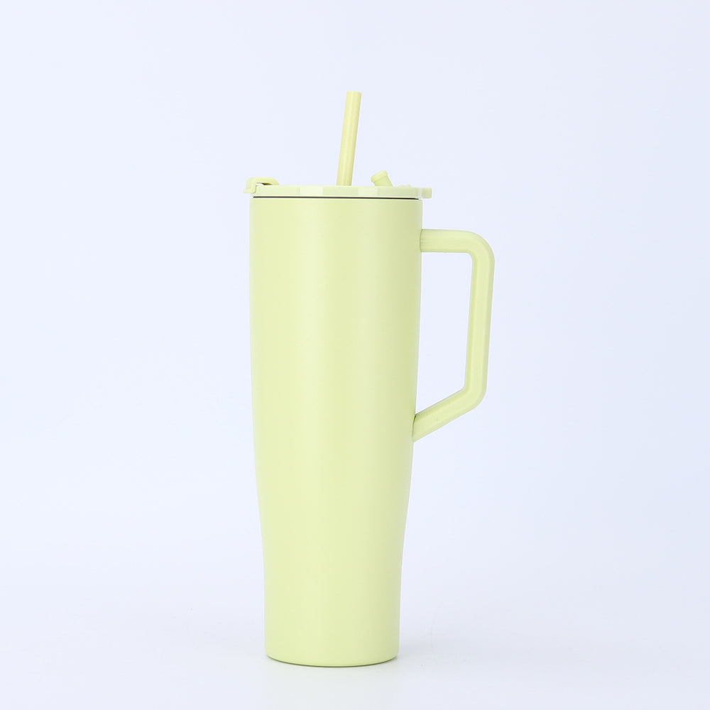 Amazon 40oz large capacity handle ice cup 304 stainless steel vacuum insulated cup outdoor car cup