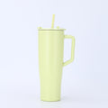 Amazon 40oz large capacity handle ice cup 304 stainless steel vacuum insulated cup outdoor car cup