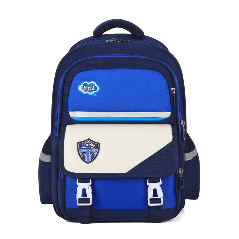 New 2023 primary school schoolbag for grades 1-6, light burden reduction and spine protection, large-capacity boys and girls double shoulder schoolbag