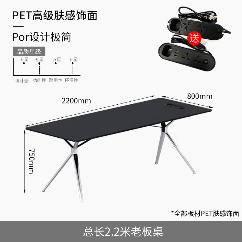 Luxury office desk and chair set - designer executive desk, minimalist ceo desk, manager desk, executive office furniture