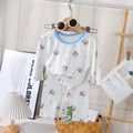 Kids' class a summer loungewear: boys' long-sleeve air conditioning pajamas, girls' modal sleepwear, cute baby clothes
