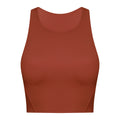 Trendy bestseller: round neck yoga tank top with built-in bra pads - barely-there feel, high-stretch, compression sports bra for women - dt169