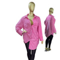 European and american cross-border women's clothing:  summer new arrival - elegant and loose-fitting printed lapel button-down long-sleeve shirt top