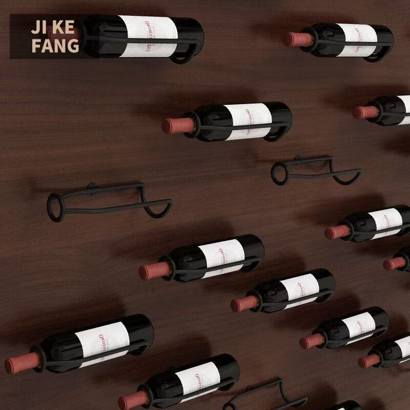 Bar wall wine bottle living room hanging bar bar wine cabinet creative industrial style simple iron art