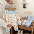 Kidsfall and wintershu velvet 320gthickenedpure cotton autumn clothes and long pants home clothes suit class a boneless baby set of two pieces