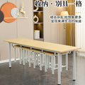 Stainless steel canteen table and chairs 4 people 6 people hanging stool rectangular table school factory employee dining table separates combination