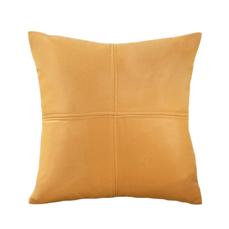 No-wash technical cloth sofa pillow casual modern office waist cushion pure colorpatchwork pillow bedside cushion dropshipping
