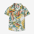 children's clothing, new boys' short-sleeved shirts, vacation beach style floral shirts, boys' short-sleeved shirts, children's shirts for boys, summer