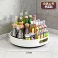 New rotating multi-functional corner shelf for kitchen spices, living room countertops, bathroom makeup storage - medium to tall