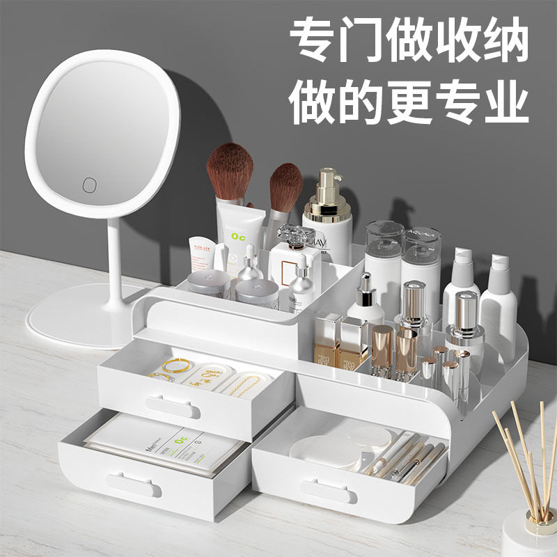 Ouxin drawer vanity case dormitory finishing plastic shelf cosmetics skin care dresser desktop storage box