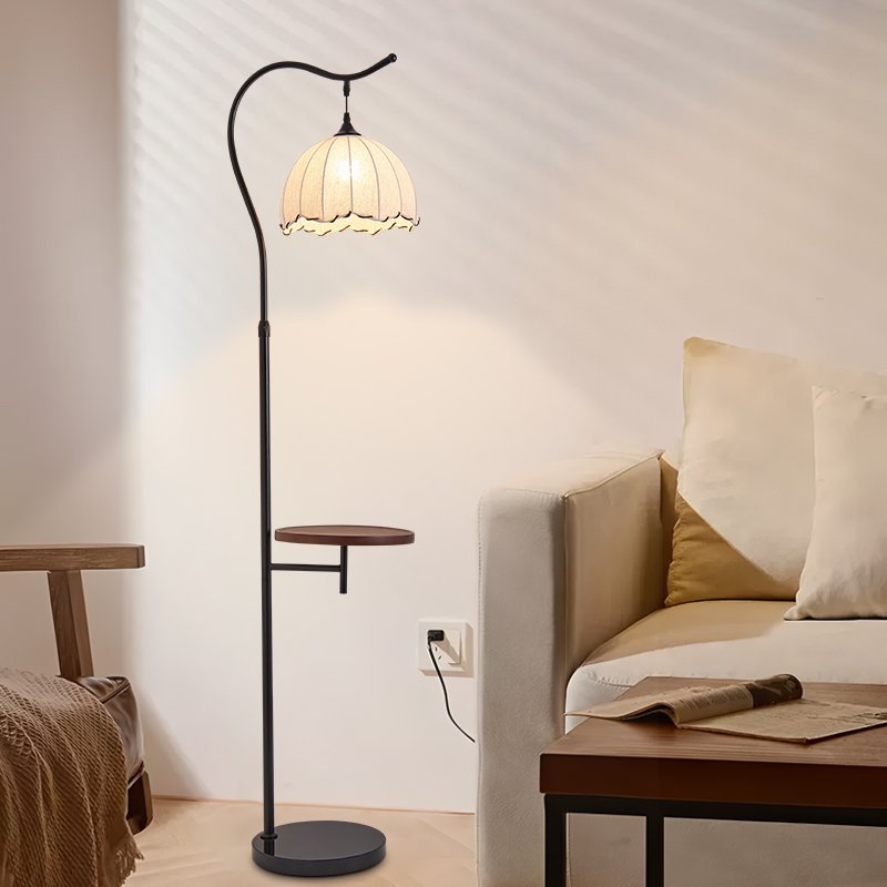 Medieval style floor lamp living room sofa beside wabi-sabi style classy study bedroom storage all-in-one atmosphere bedside lamp