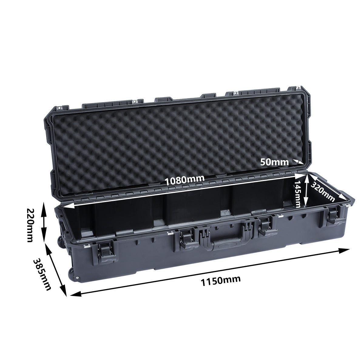 Roof protection long box long plastic portable tool box fishing rod storage box large equipment instrument box can be determined