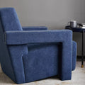 Designer ulder single sofa chair - artistic, comfortable fabric armchair for home living room - sturdy and durable