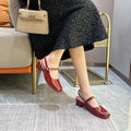 New southeast asian fashionable mary jane shoes, closed-toe sandals, closed-toe high heels, women's retro low-cut flats