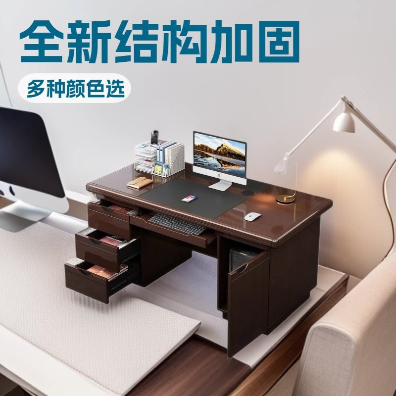 New chinoiserie computer desk casual modern office desk staff desk with drawer for home table commercial desktop office desk