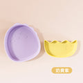 Dinosaur egg-shaped silicone plate set - baby & toddler food-grade silicone dishes