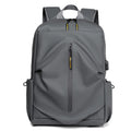 casual backpack, men's business commute laptop backpack, trendy travel student backpack with logo