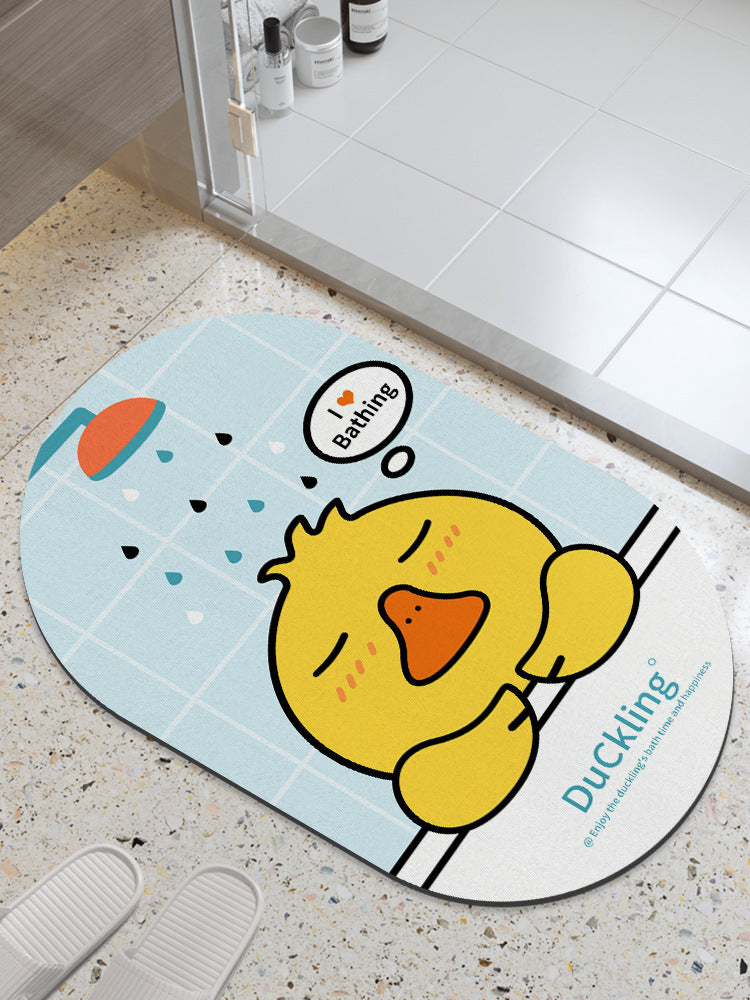 Distribute diatom mud absorbent mat bathroom floor mat toilet bathroom door step foot bath non-slipfor home